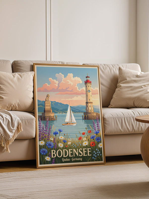 Bodensee Lindau Hafenmalerei