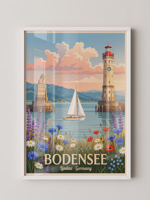 Bodensee Lindau Hafenmalerei