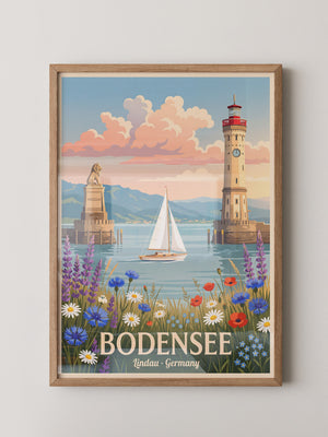 Bodensee Lindau Hafenmalerei