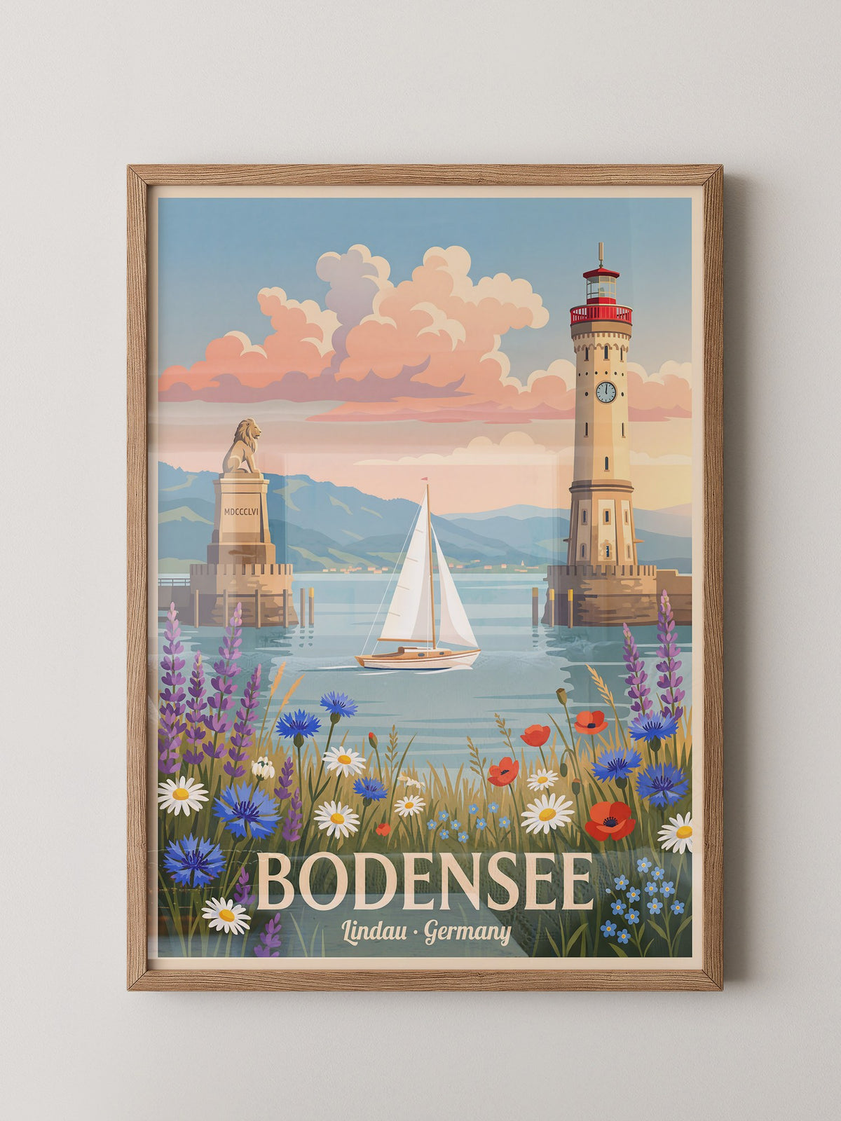 Bodensee Lindau Hafenmalerei