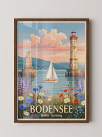 Bodensee Lindau Hafenmalerei