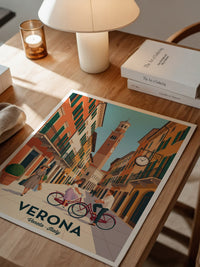 Verona Stadtansicht Retro Fahrräder