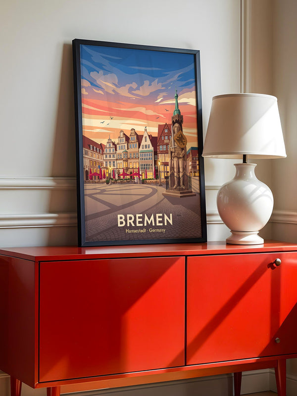 Bremen Altstadt Abendrot