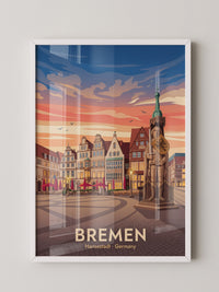 Bremen Altstadt Abendrot