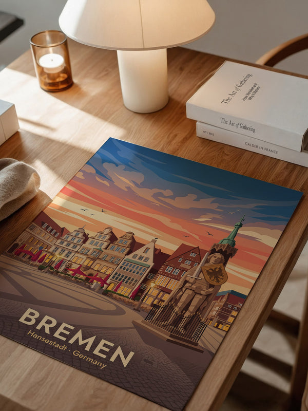 Bremen Altstadt Abendrot