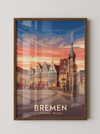 Bremen Altstadt Abendrot
