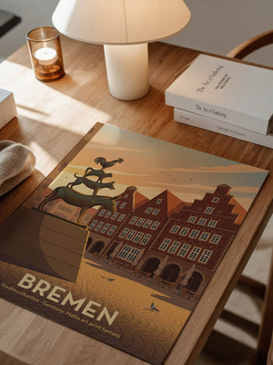 Bremer Stadtmusikanten Abendszene