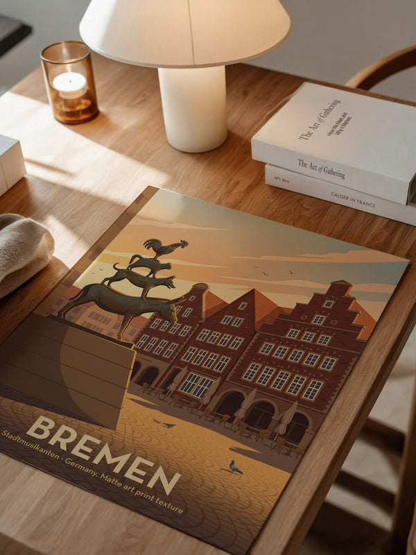Bremer Stadtmusikanten Abendszene