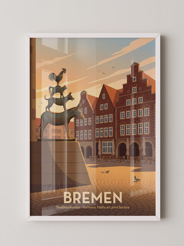 Bremer Stadtmusikanten Abendszene