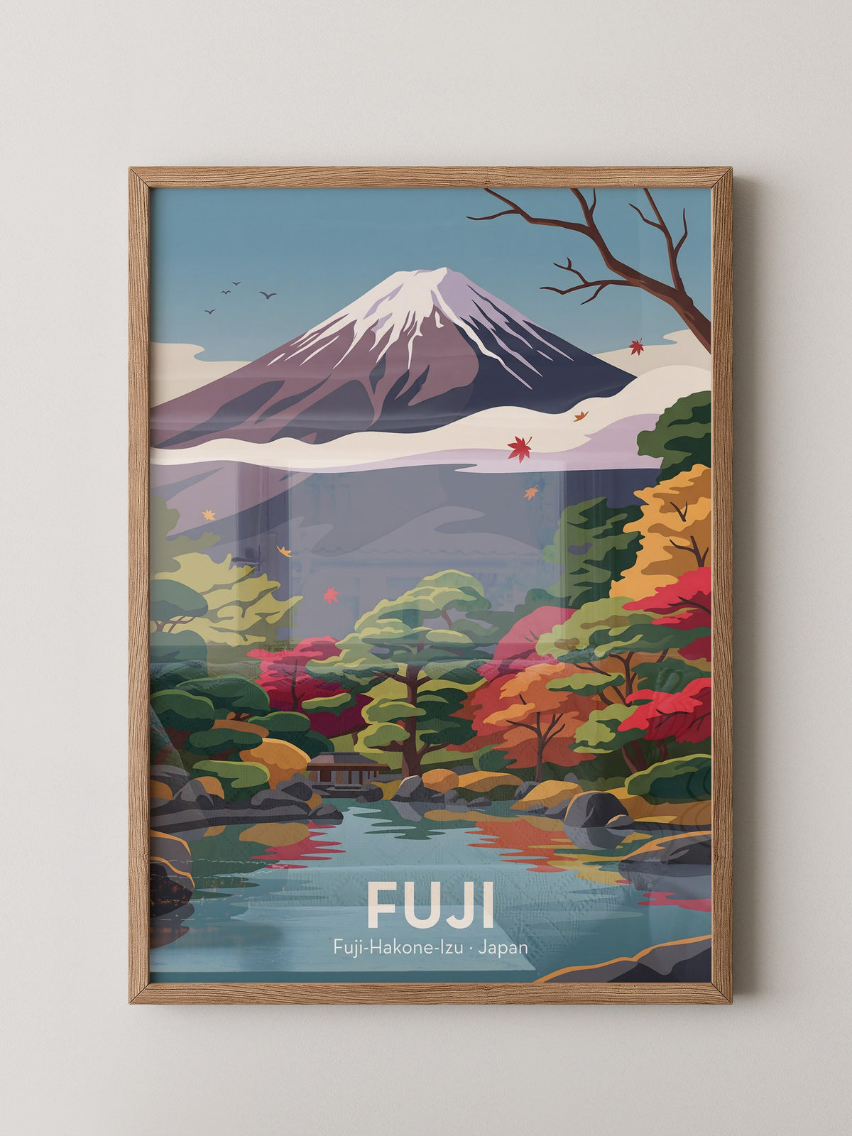 Mount Fuji Herbstfarben
