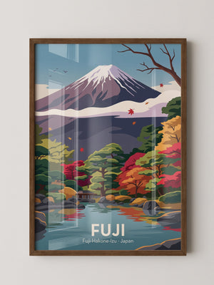 Mount Fuji Herbstfarben