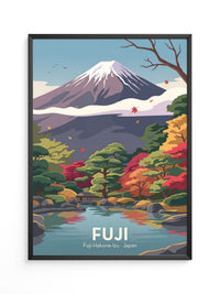 Mount Fuji Herbstfarben