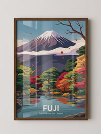 Mount Fuji Herbstfarben