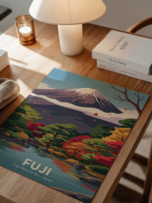 Mount Fuji Herbstfarben
