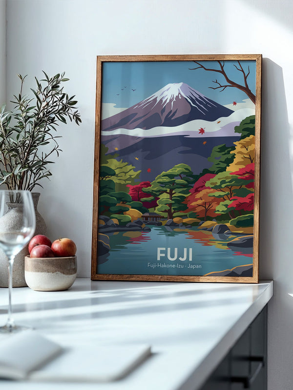 Mount Fuji Herbstfarben