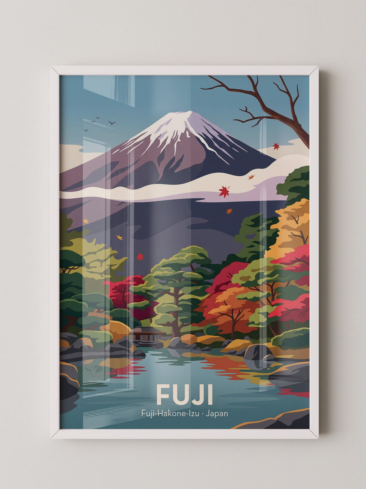 Mount Fuji Herbstfarben