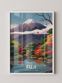 Mount Fuji Herbstfarben