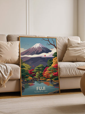 Mount Fuji Herbstfarben