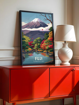 Mount Fuji Herbstfarben