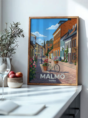 Malmö Altstadtbummel Fahrrad Retro