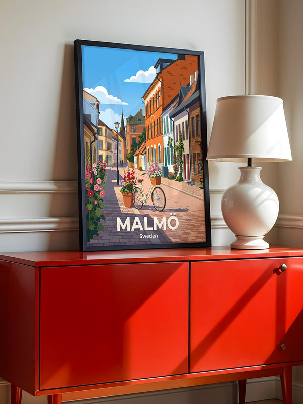 Malmö Altstadtbummel Fahrrad Retro