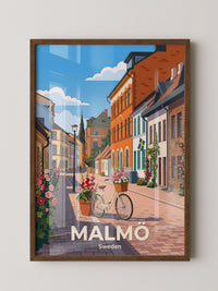 Malmö Altstadtbummel Fahrrad Retro