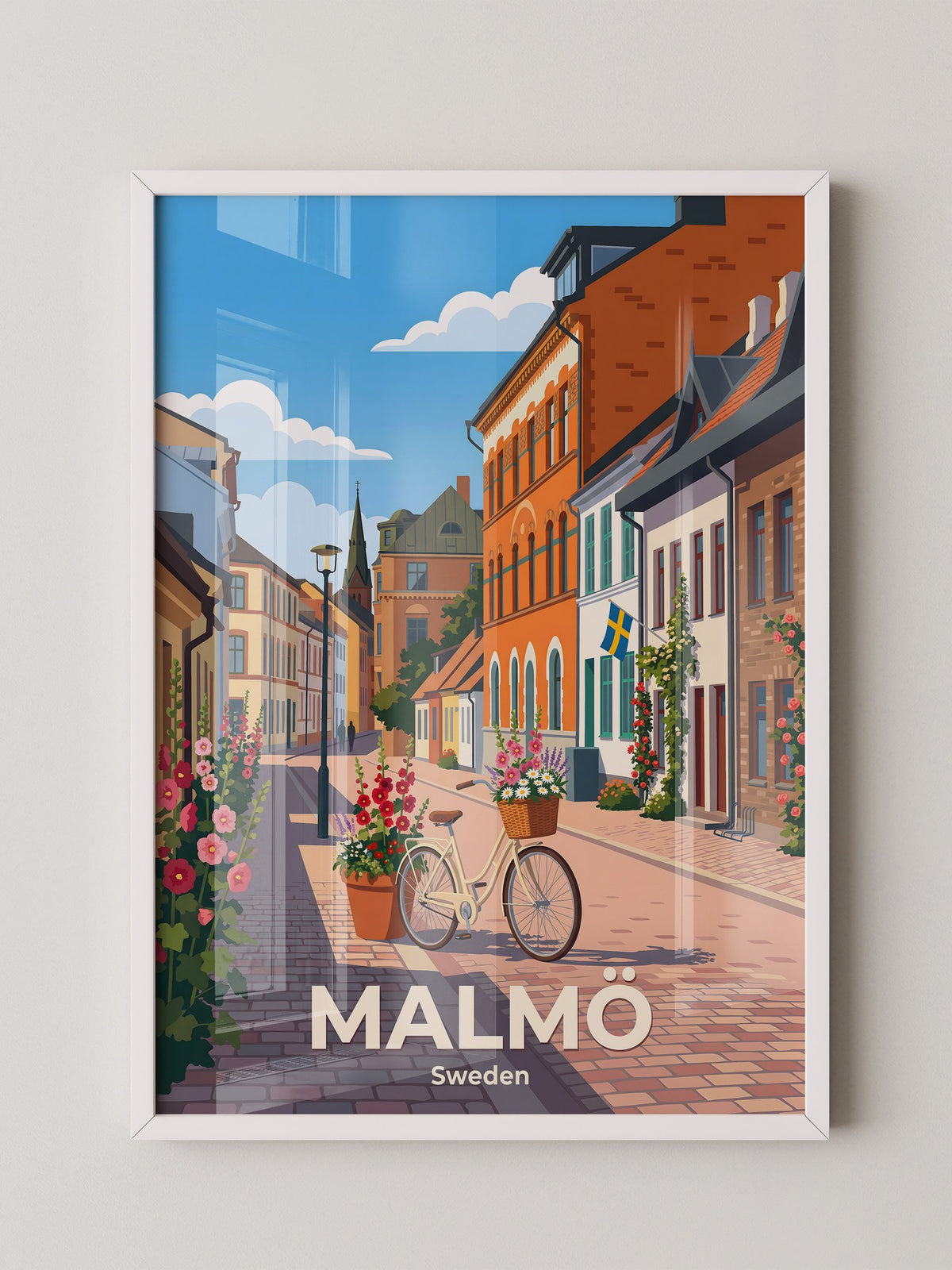 Malmö Altstadtbummel Fahrrad Retro