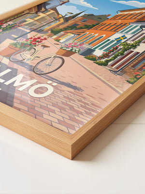 Malmö Altstadtbummel Fahrrad Retro