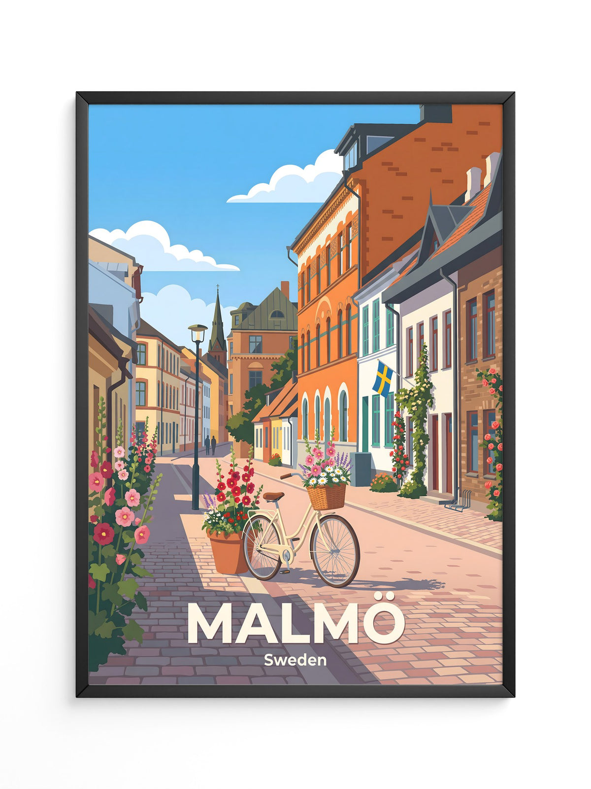 Malmö Altstadtbummel Fahrrad Retro