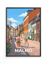 Malmö Altstadtbummel Fahrrad Retro