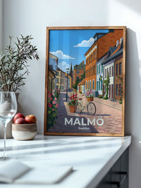 Malmö Altstadtbummel Fahrrad Retro
