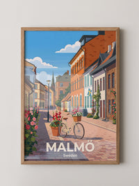 Malmö Altstadtbummel Fahrrad Retro