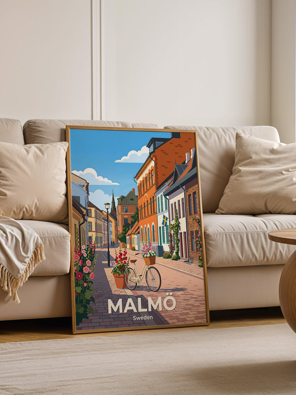 Malmö Altstadtbummel Fahrrad Retro