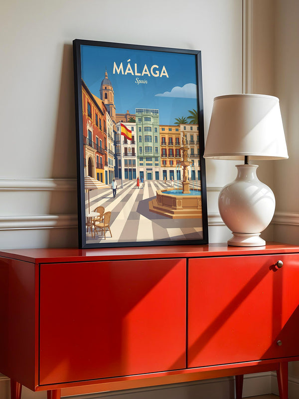Málaga Stadtzentrum Vintage Stil