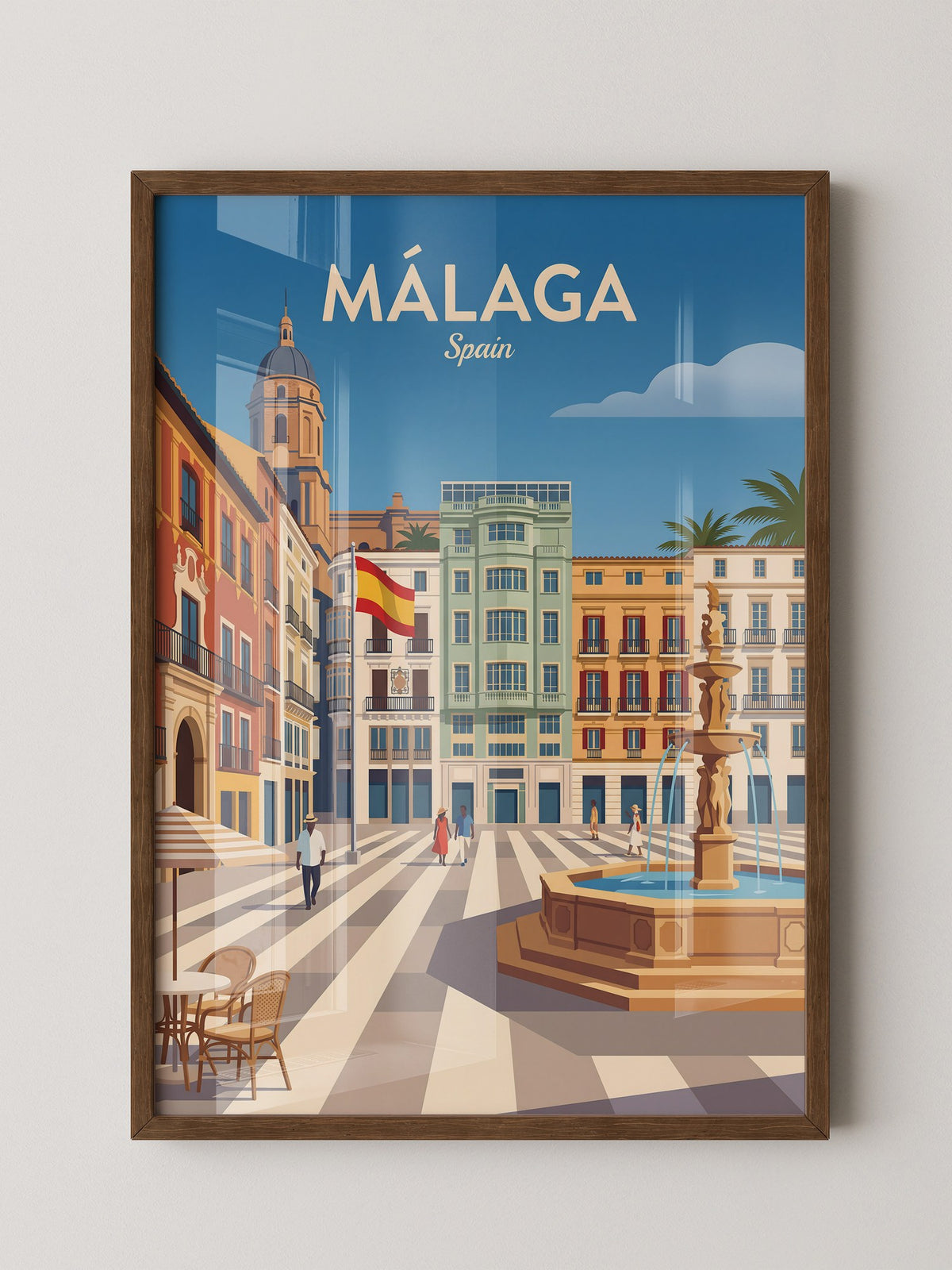 Málaga Stadtzentrum Vintage Stil