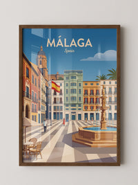 Málaga Stadtzentrum Vintage Stil