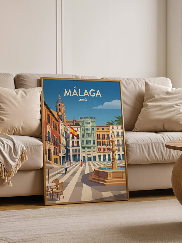 Málaga Stadtzentrum Vintage Stil