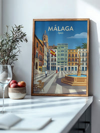 Málaga Stadtzentrum Vintage Stil