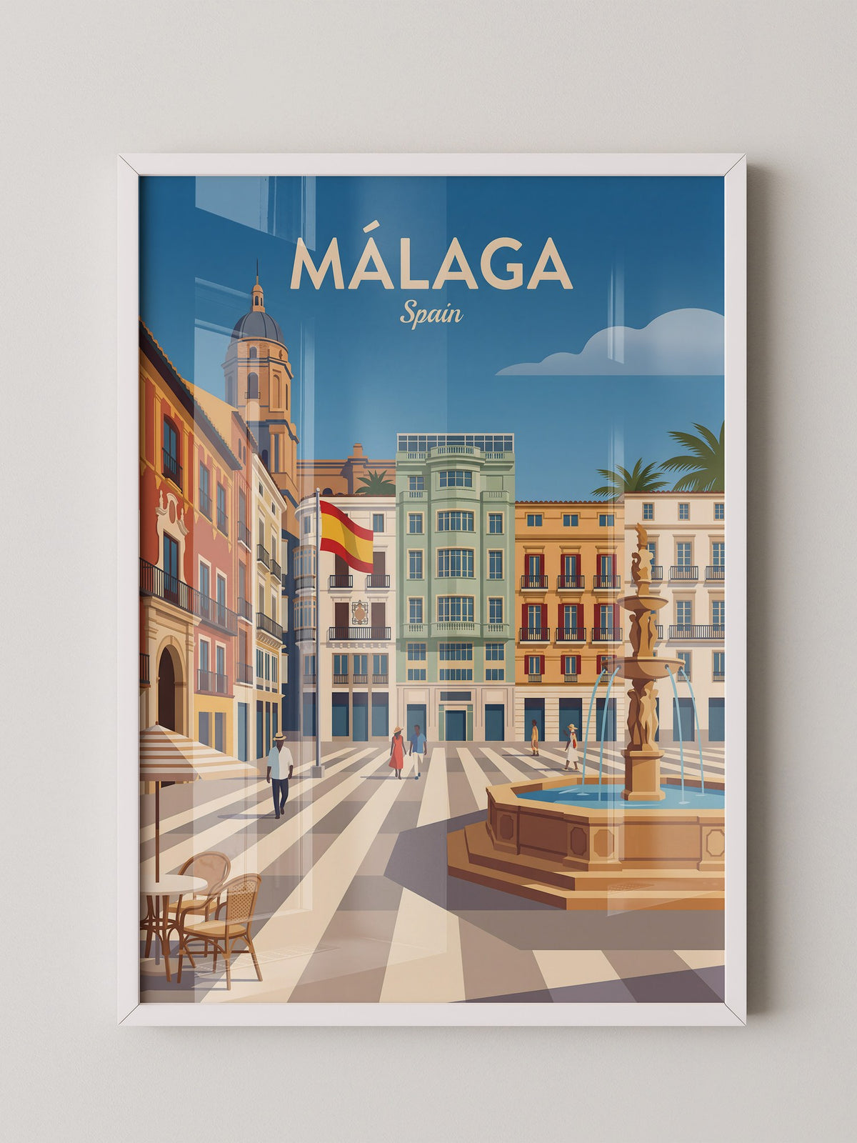 Málaga Stadtzentrum Vintage Stil