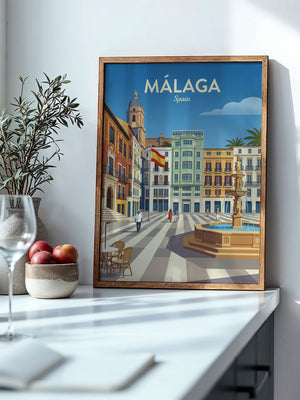 Málaga Stadtzentrum Vintage Stil