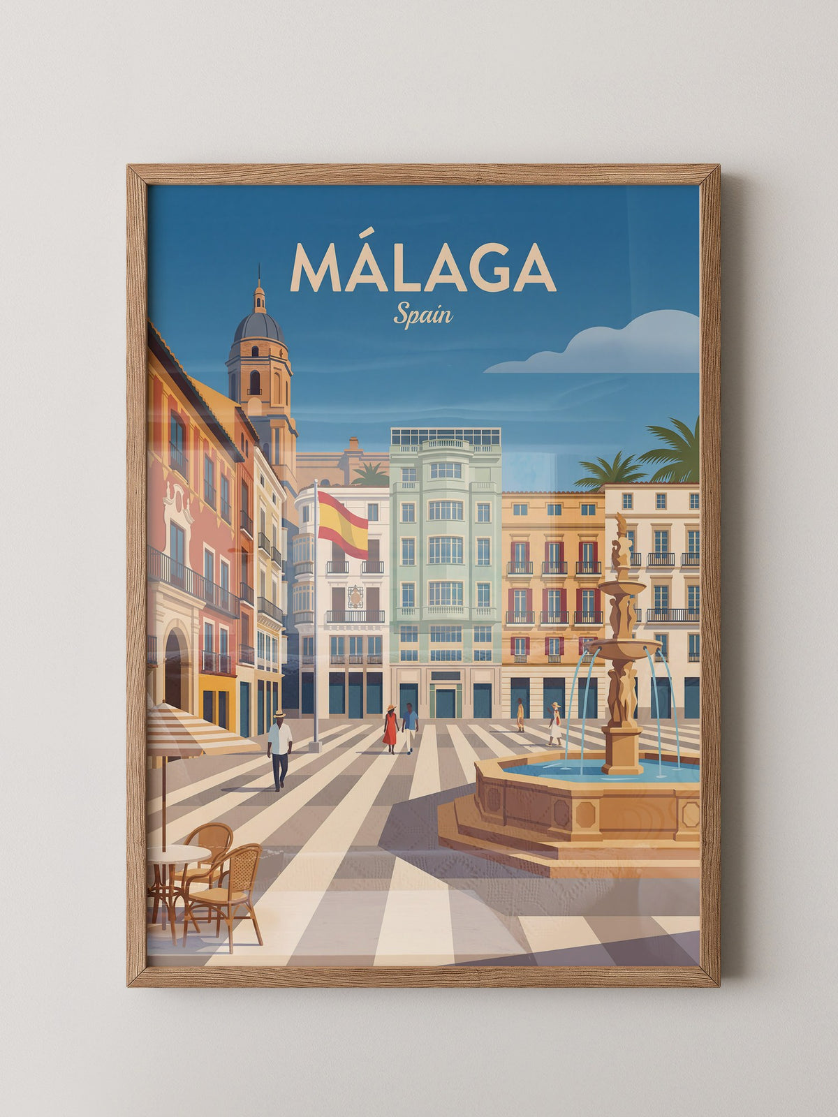 Málaga Stadtzentrum Vintage Stil