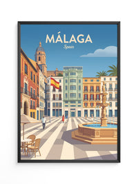 Málaga Stadtzentrum Vintage Stil