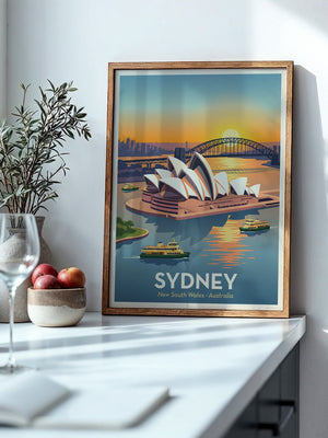 Sydney Oper bei Sonnenuntergang