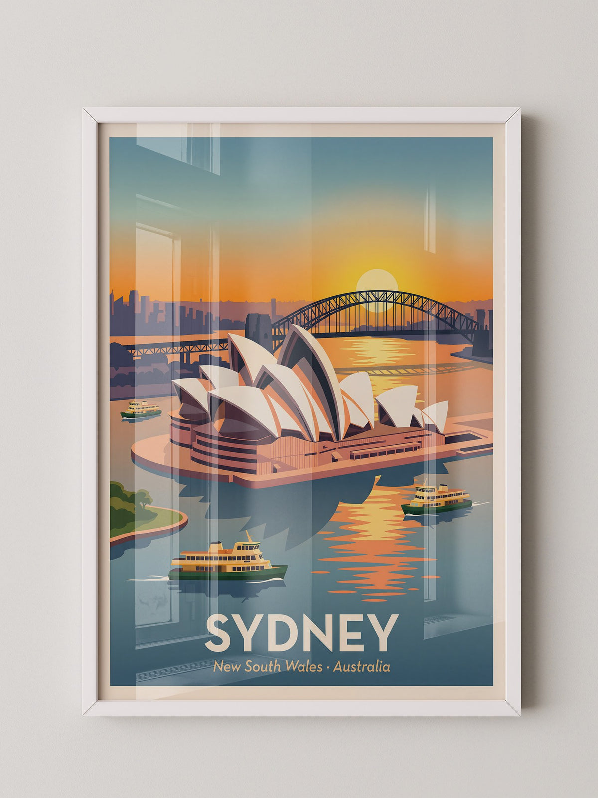 Sydney Oper bei Sonnenuntergang
