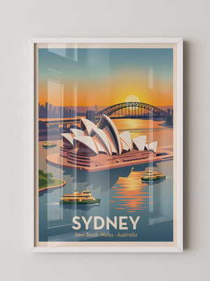 Sydney Oper bei Sonnenuntergang