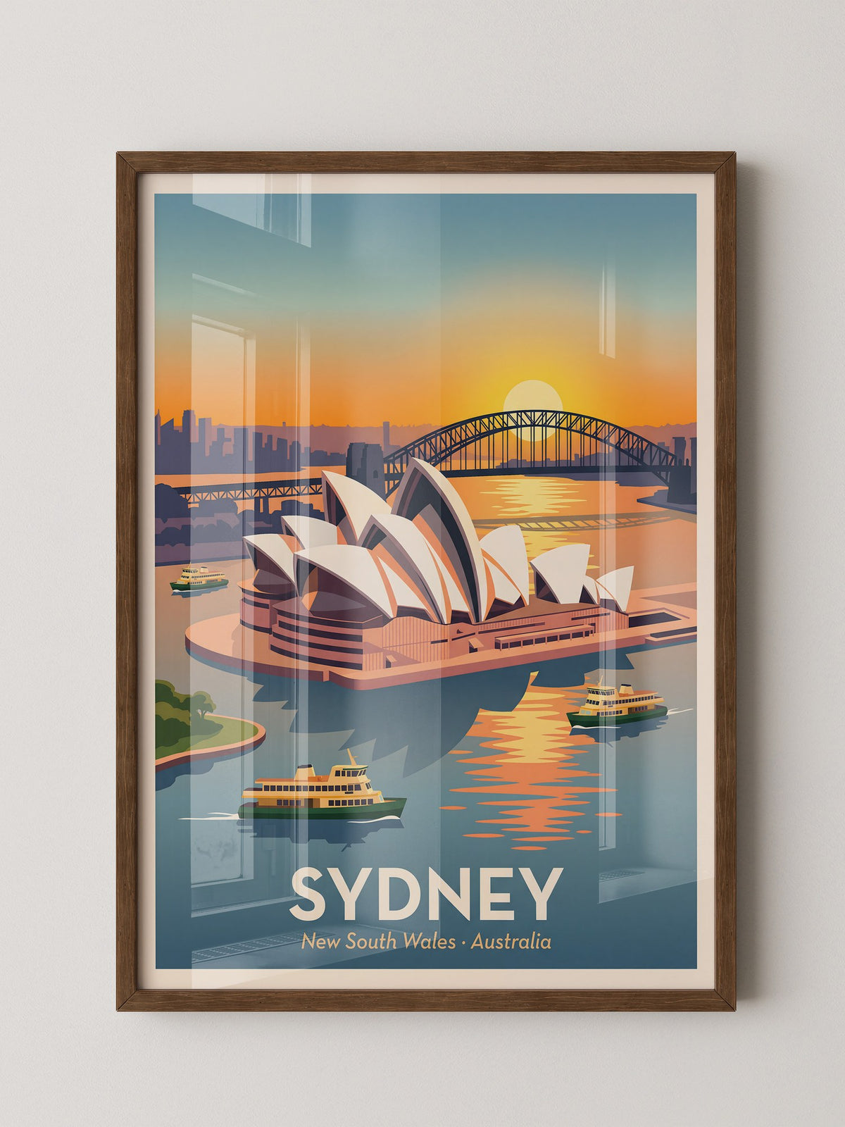 Sydney Oper bei Sonnenuntergang