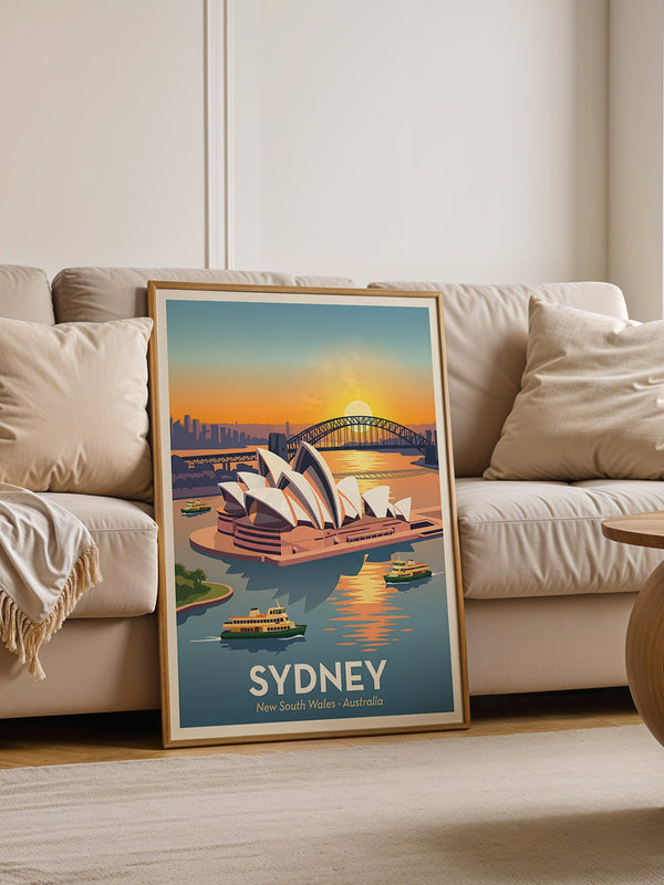 Sydney Oper bei Sonnenuntergang