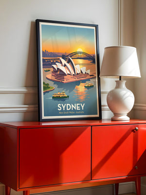 Sydney Oper bei Sonnenuntergang