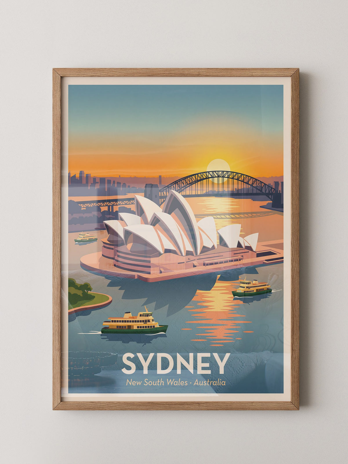 Sydney Oper bei Sonnenuntergang