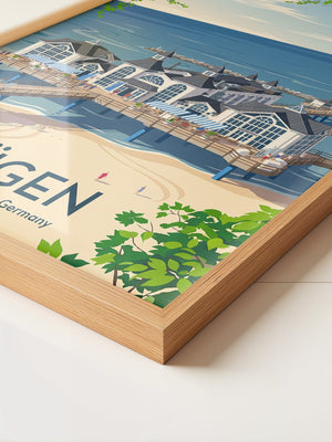 Sellin Seebrücke Strandansicht